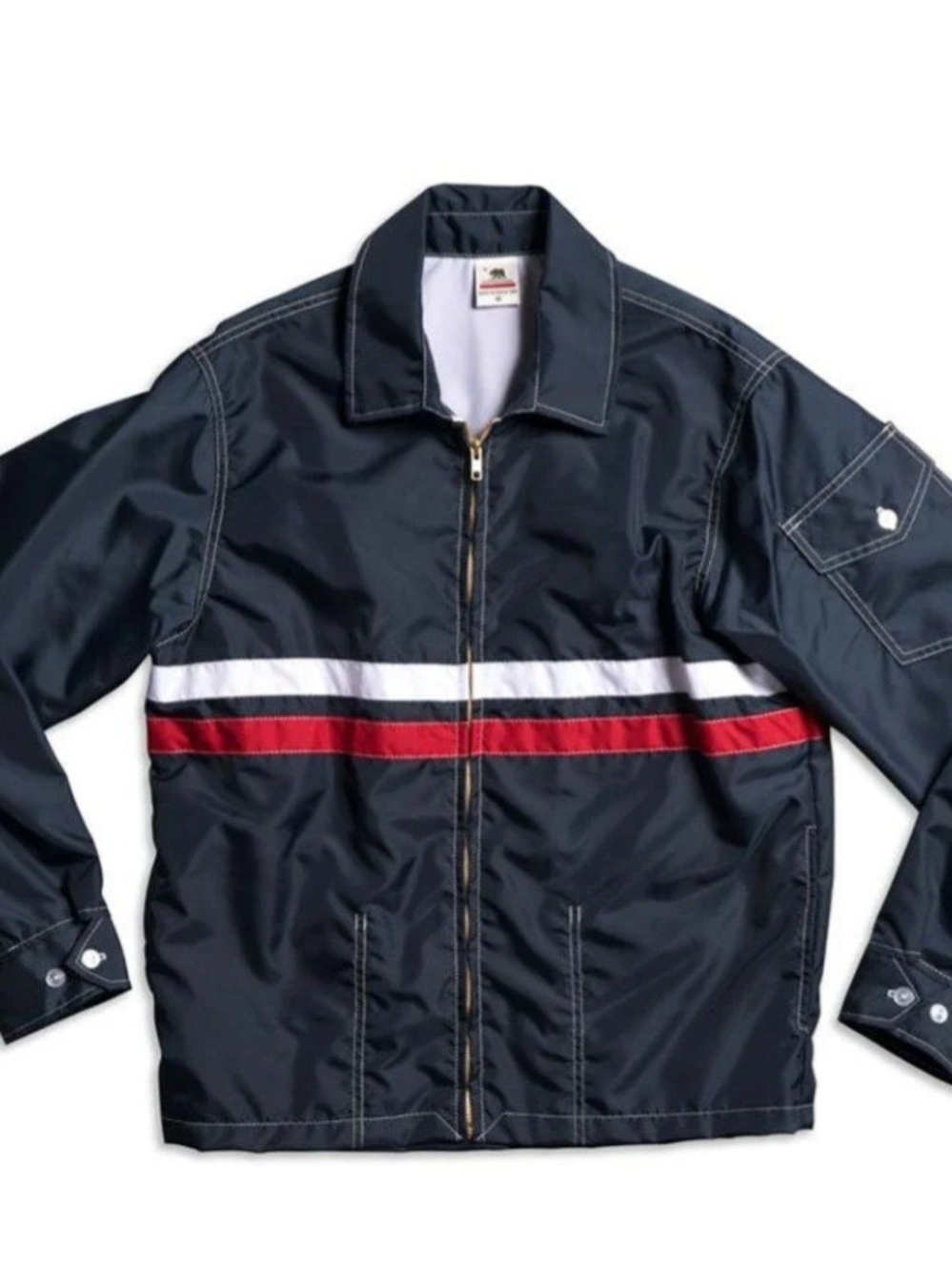 Birdwell Britches Navy Striped Lightweight Women's Jacket - Picture 2 of 7